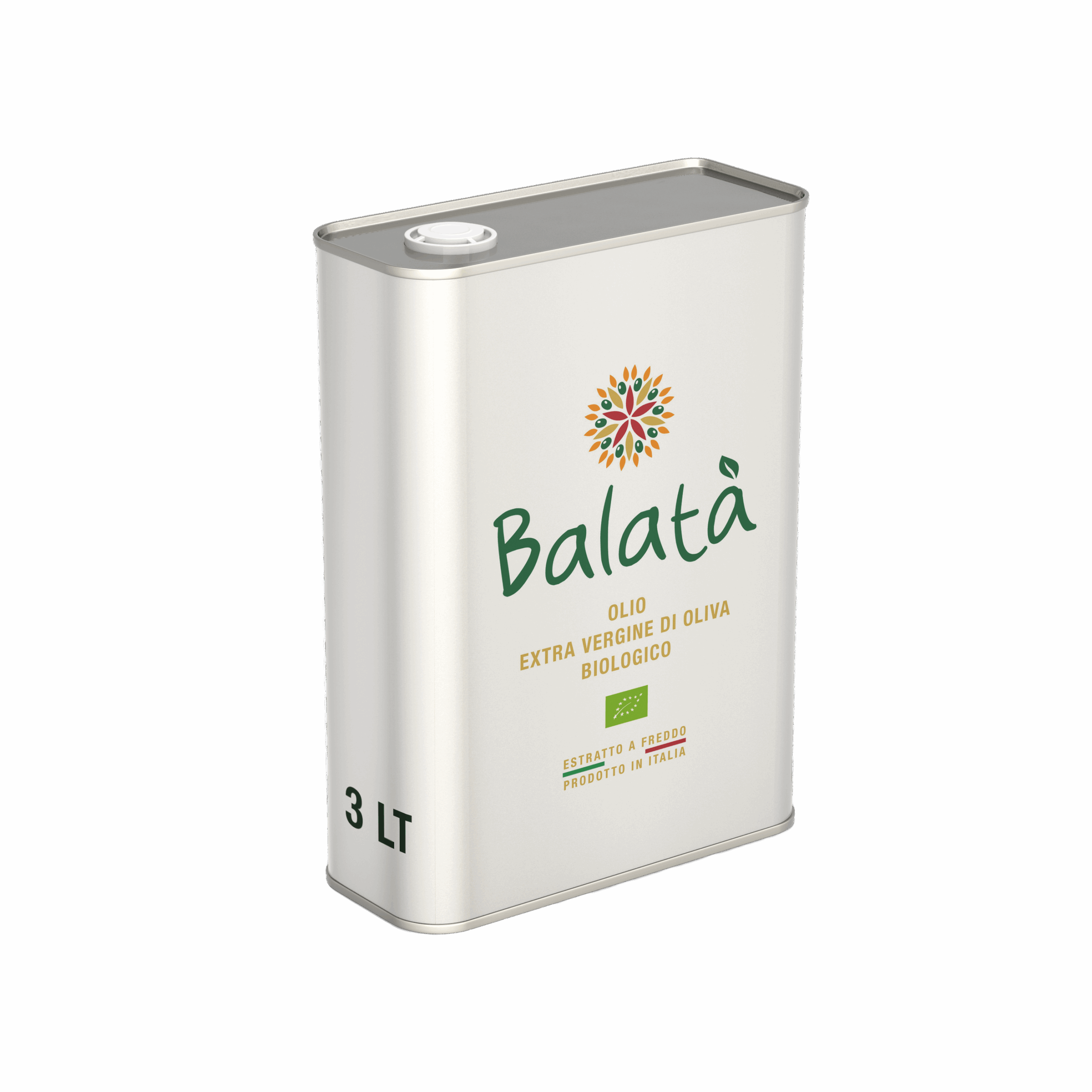 Balatà - Olio Extra Vergine Biologico Siciliano - 3 lt